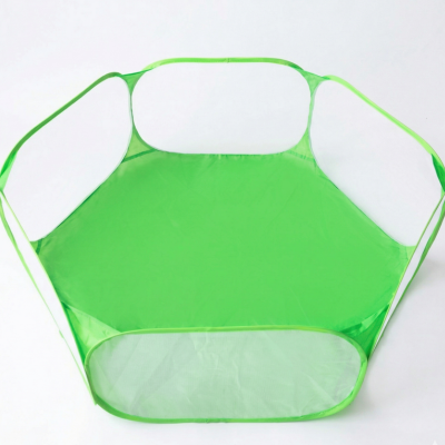 enclos grillagé pour chat vert