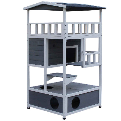 enclos pour chat catio condochat vide