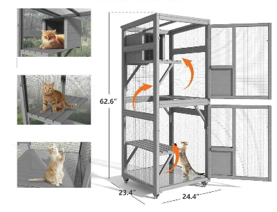 enclos pour chat catio explorchat dimensions caracteristiques