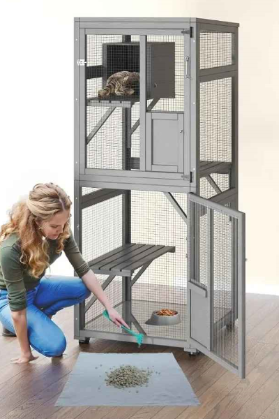 enclos pour chat catio explorchat entretien facile