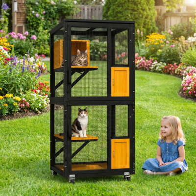 enclos pour chat extérieur Catio multi-chats