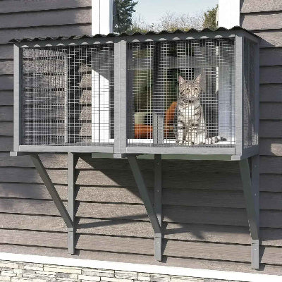 enclos sécurisé pour chat catio peekaboocat fenetre chat
