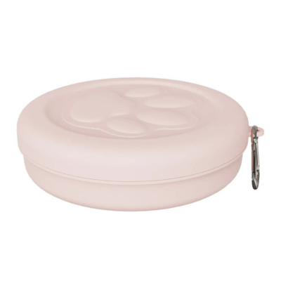gamelle pour chat plastique rose lys