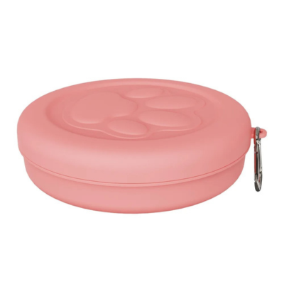 gamelle pour chat plastique rose fraise