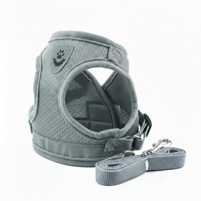 gilet harnais chat variant gris
