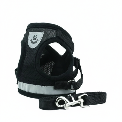 gilet harnais chat variant noir