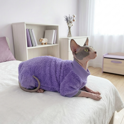 habits pour chats mauve relaxe