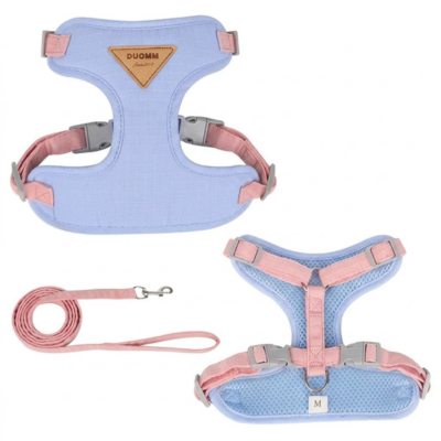 harnais anti-fuite pour chat Pastel bleu