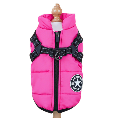 harnais avec manteau rose