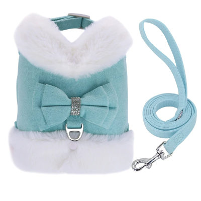 harnais chat avec laisse variante bleue