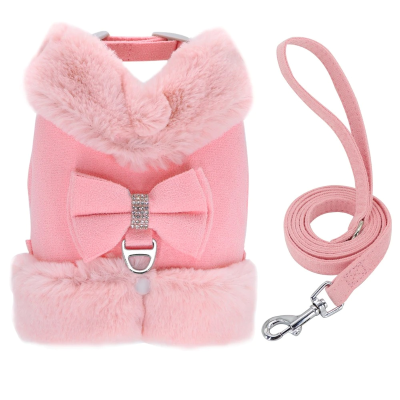 harnais chat avec laisse variante rose