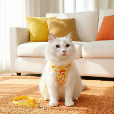 harnais pour chat Animaux canard sur chat
