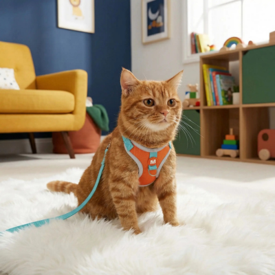 harnais pour chat Animaux éléphant sur chat vue devant