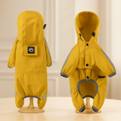 impermeable pour chat vue avant et dos