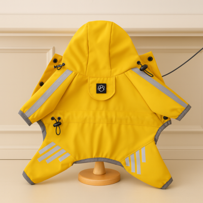 impermeable pour chat vue de dos