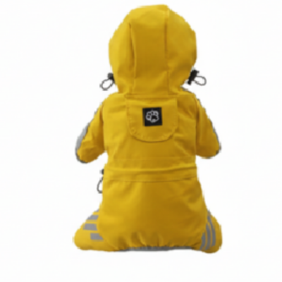 impermeable pour chat  jaune