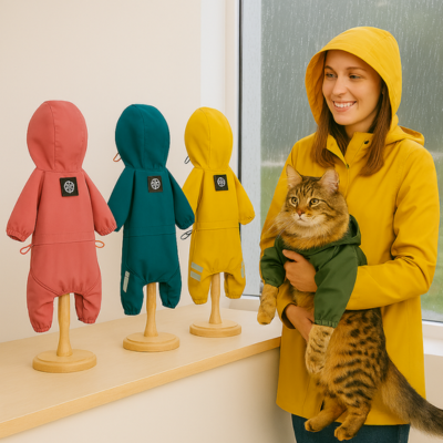 impermeable pour chat couleurs