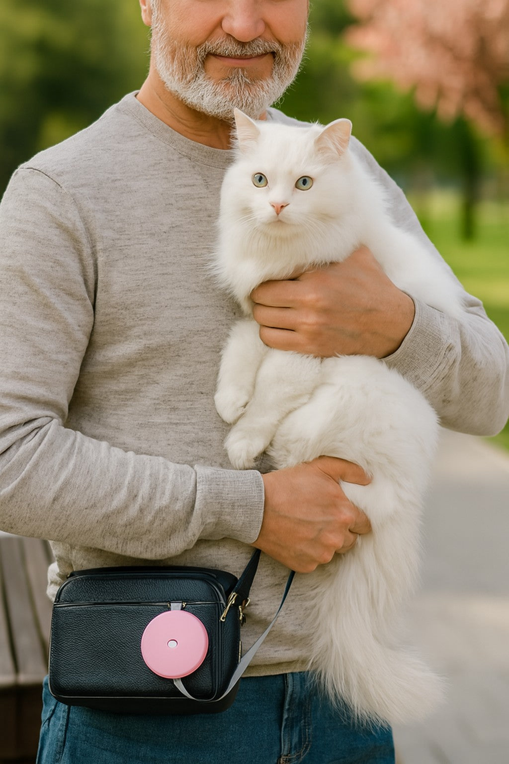 laisse pour chat compacte rose homme