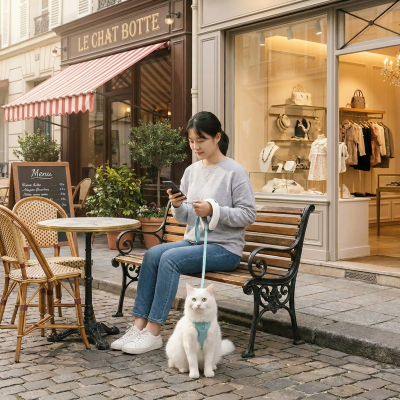 Laisse pour chat | Mains Libres DEL