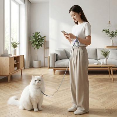 Laisse pour chat | Mains Libres DEL