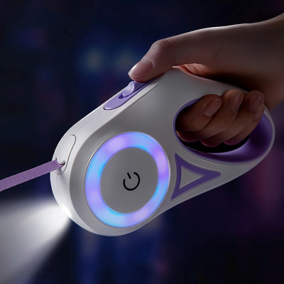 laisse rétractable pour chat DEL lumineux