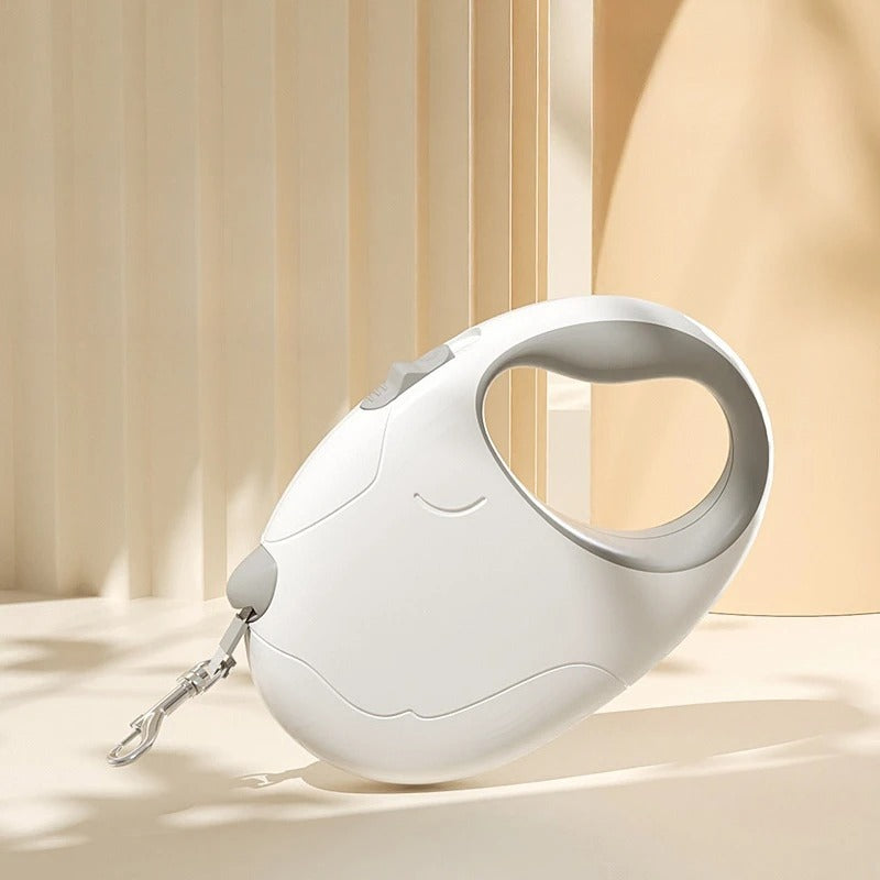 laisse pour chat retractable blanc