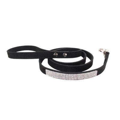 laisse pour chat strass variante noire