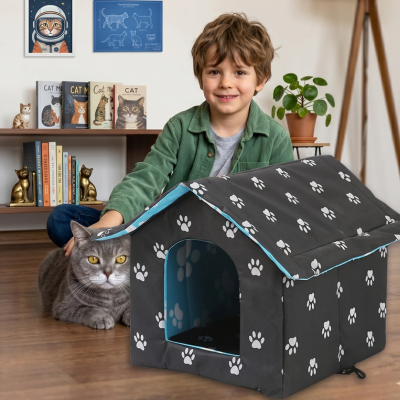 maison pour chat compacte
