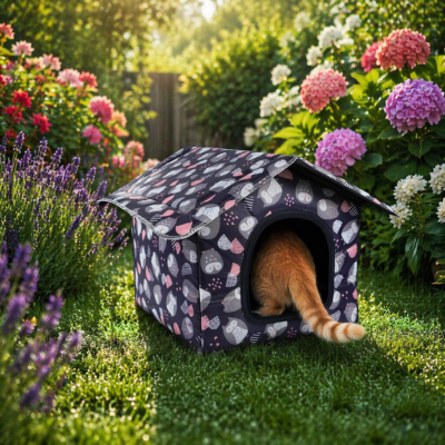 maison pour chat design pliable