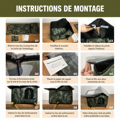 maison pour chat extérieurisolée instructions