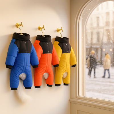 manteau hiver pour chat duvet couleurs disponibles