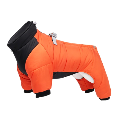 manteau hiver pour chat duvet orange