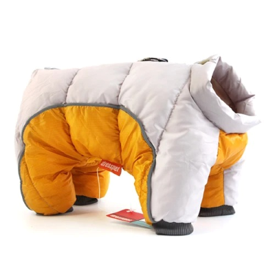 manteau matelassé pour chat thermique orange