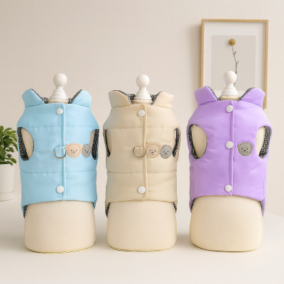 manteau pour chat frileux couleurs vue poitrine