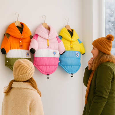 manteau pour chat coupe-vent couleurs