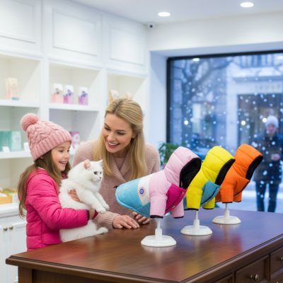 manteau pour chat coupe-vent couleurs disponibles
