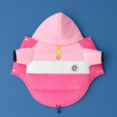 manteau pour chat coupe-vent rose dos