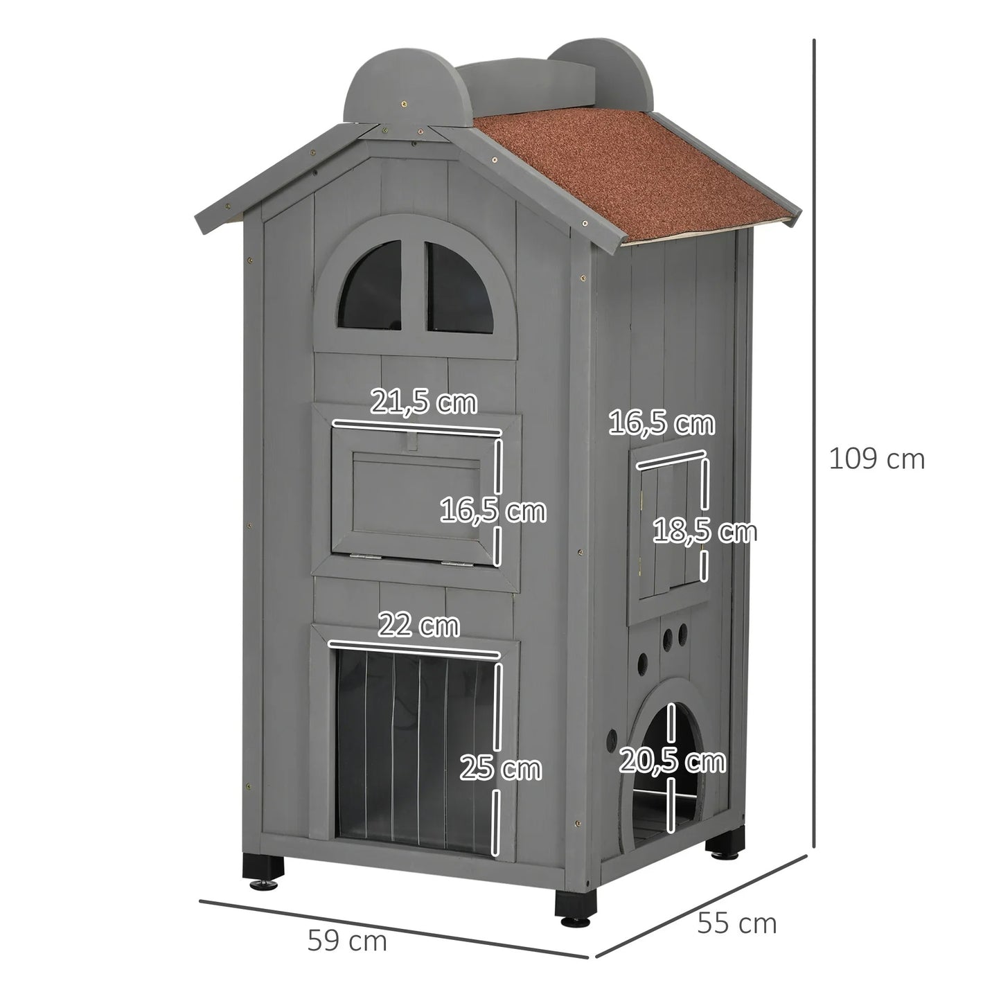 niche pour chat maisonnette dimensions