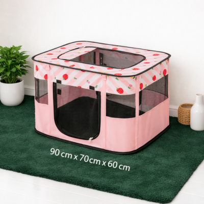 parc a chat extérieur Tendance rose taille M