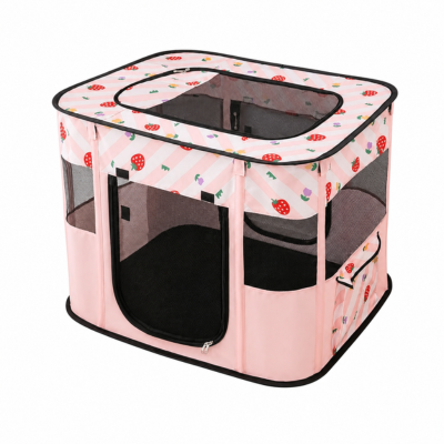 parc a chat extérieur Tendance rose