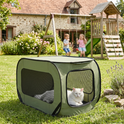 parc a chat extérieur respirant