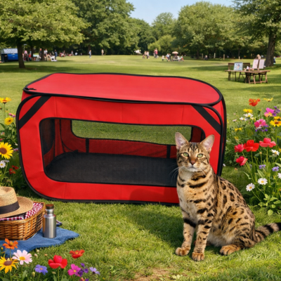 parc a chat extérieur anti-fuite