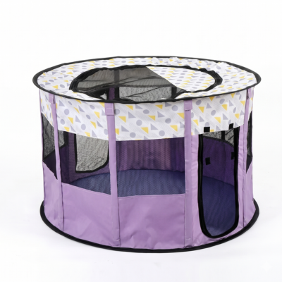 parc pour chat extérieur pliable mauve