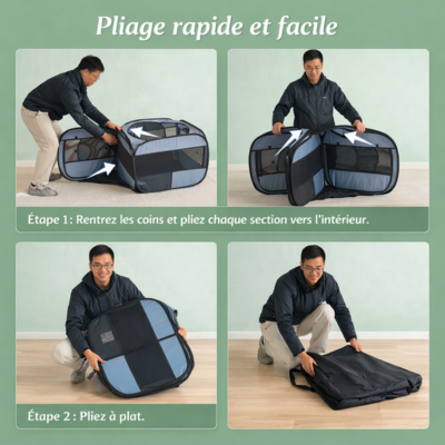 parc pour chat extérieur Double Deluxe pliage
