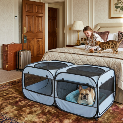 parc pour chat extérieur Double pour voyage