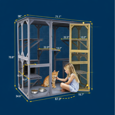 parc pour chats extérieur dimensions