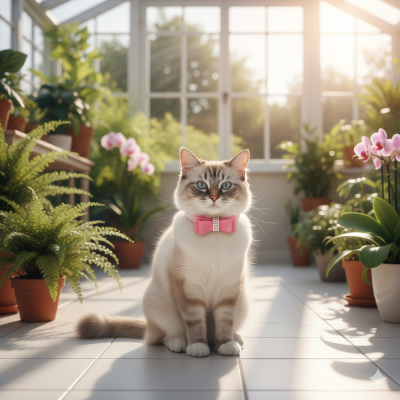 parure pour chat rose strass