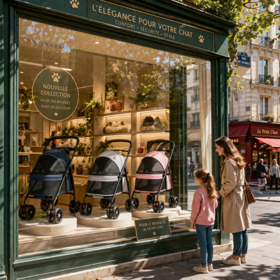 poussette animaux Pliable et légère couleurs disponibles