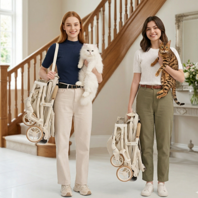poussette animaux légère à transporter