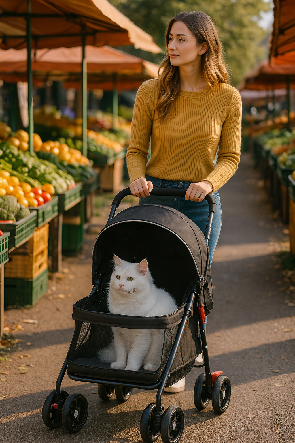 poussette animaux pliable et legere marche